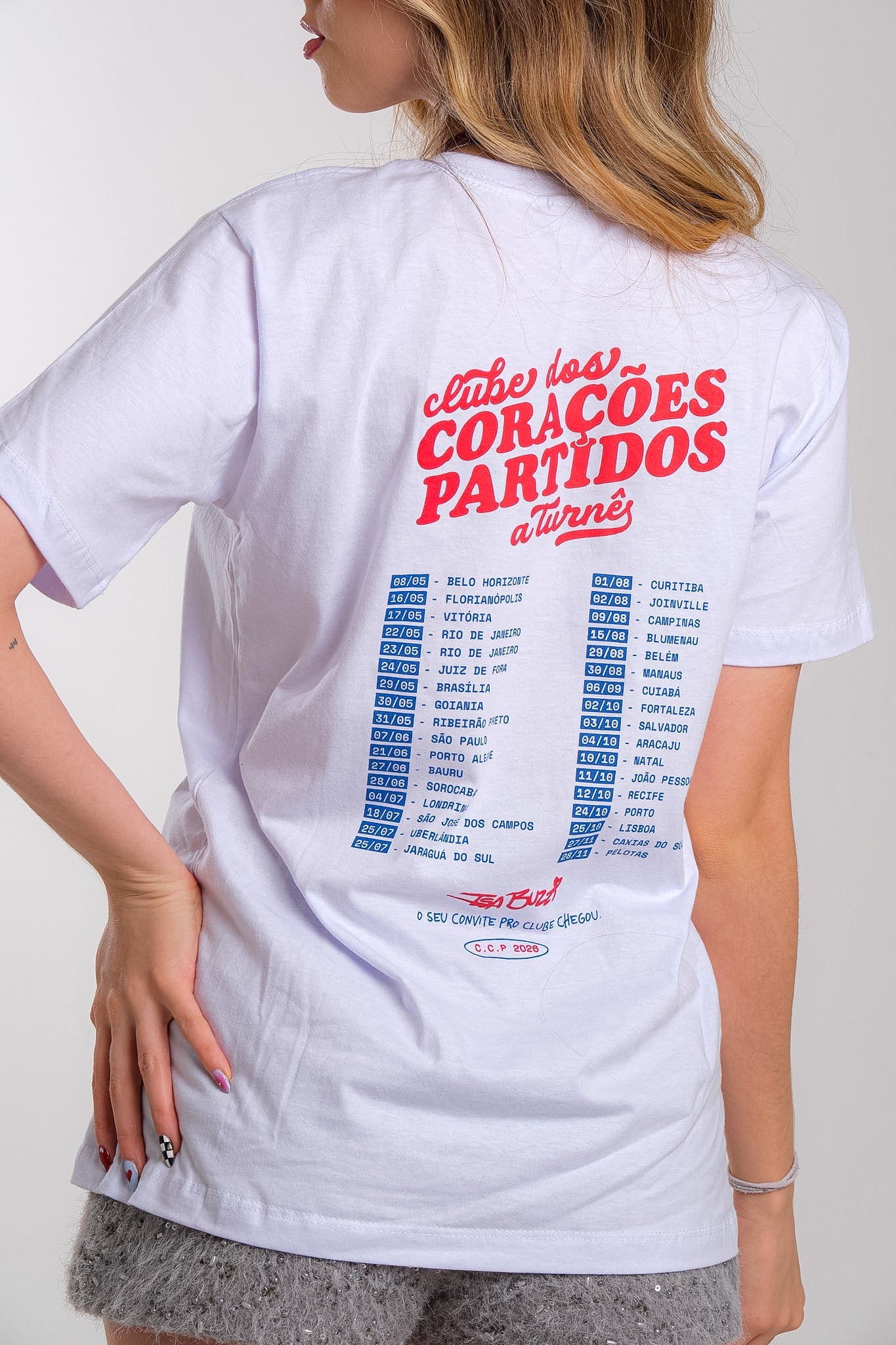 Camiseta CCP - A turnê (branca)