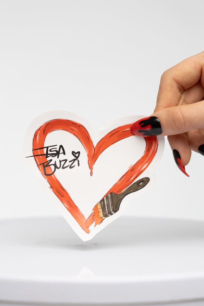 Adesivo "Coração ex.ploda" (Unitário) - Isa Buzzi